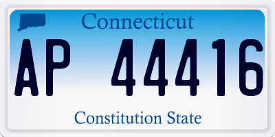 CT license plate AP44416