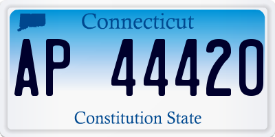 CT license plate AP44420