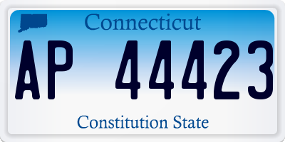CT license plate AP44423