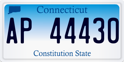 CT license plate AP44430