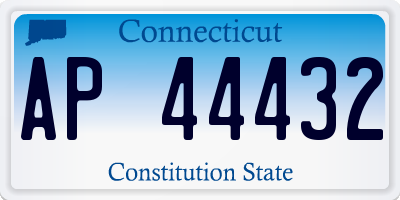 CT license plate AP44432