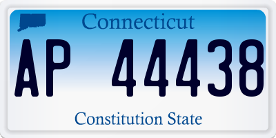 CT license plate AP44438