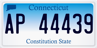 CT license plate AP44439