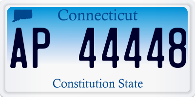 CT license plate AP44448