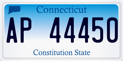 CT license plate AP44450