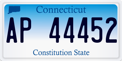 CT license plate AP44452