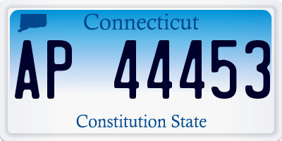 CT license plate AP44453