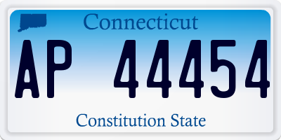 CT license plate AP44454