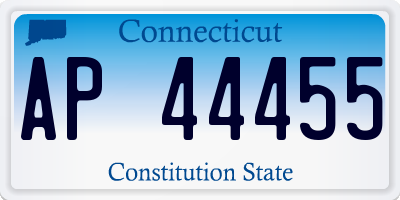 CT license plate AP44455