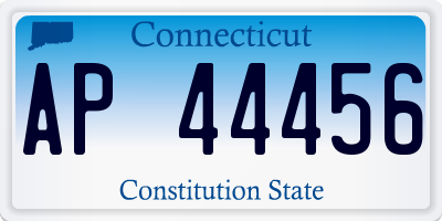 CT license plate AP44456