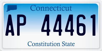 CT license plate AP44461