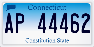 CT license plate AP44462