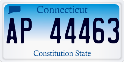 CT license plate AP44463
