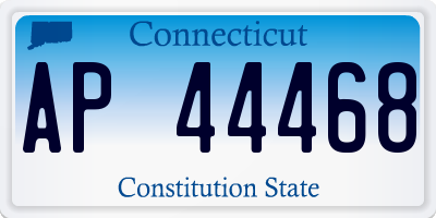 CT license plate AP44468