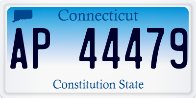 CT license plate AP44479