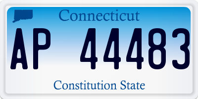 CT license plate AP44483
