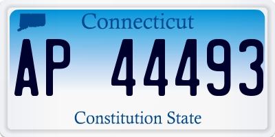 CT license plate AP44493