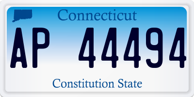 CT license plate AP44494