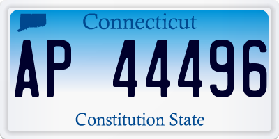 CT license plate AP44496