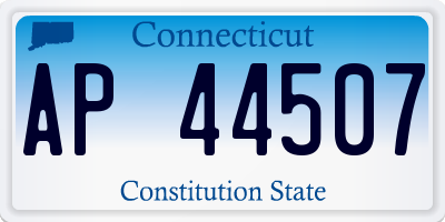 CT license plate AP44507