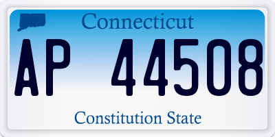 CT license plate AP44508