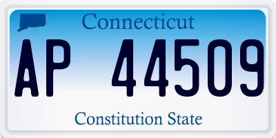 CT license plate AP44509
