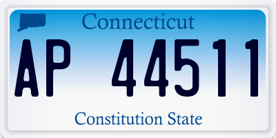 CT license plate AP44511
