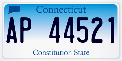 CT license plate AP44521