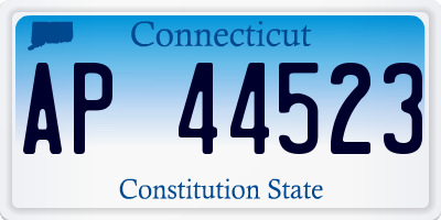 CT license plate AP44523