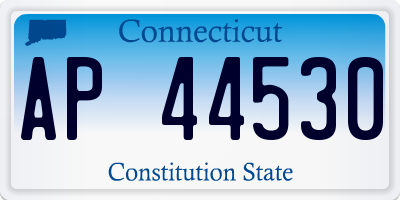 CT license plate AP44530