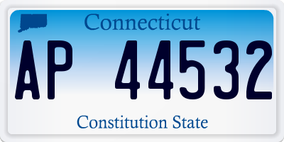 CT license plate AP44532