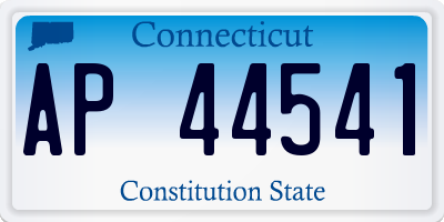 CT license plate AP44541