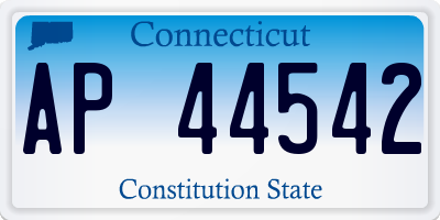 CT license plate AP44542