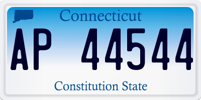 CT license plate AP44544