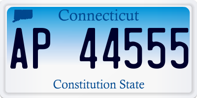CT license plate AP44555