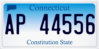 CT license plate AP44556