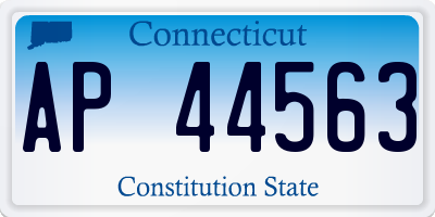 CT license plate AP44563