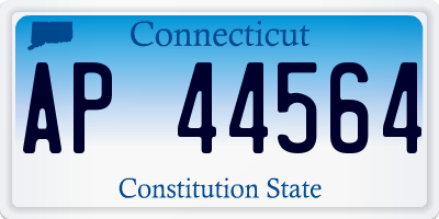 CT license plate AP44564