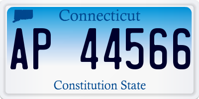 CT license plate AP44566
