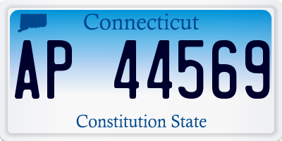 CT license plate AP44569
