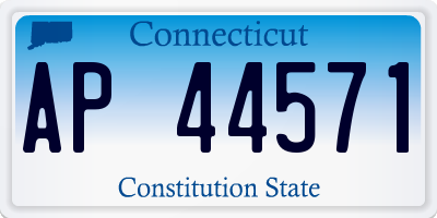 CT license plate AP44571