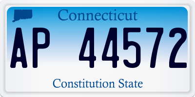 CT license plate AP44572
