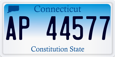 CT license plate AP44577