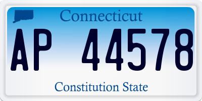 CT license plate AP44578