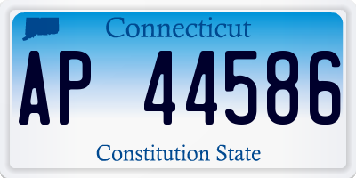CT license plate AP44586