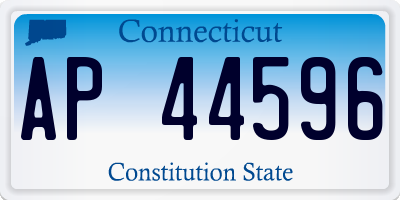 CT license plate AP44596