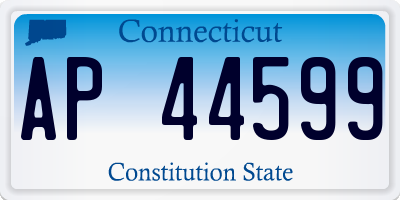 CT license plate AP44599