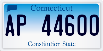 CT license plate AP44600