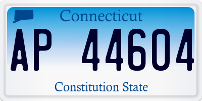 CT license plate AP44604