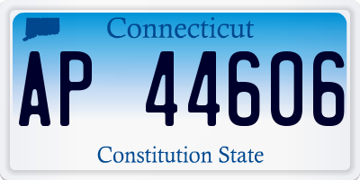 CT license plate AP44606